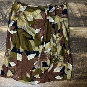 Vintage y2k Express Floral Patterned Skirt Medium witchy fairy grunge 90s